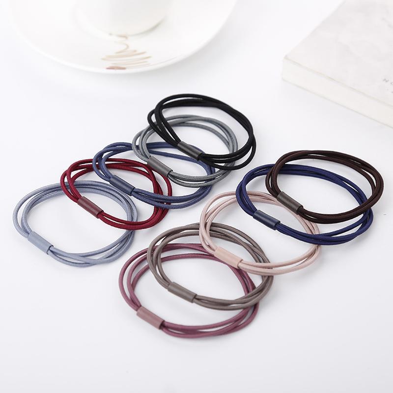 

10PCS Simple Basic Elastic Hair Bands Scrunchie Ties Fashion Headband for Women Girls