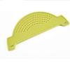 Accessori per la cucina Cestino di scarico in plastica Lavare il riso Filtro Deflettore a tenuta Imbuto per vasetti Gadget da cucina Pentola Scolapiatti laterale