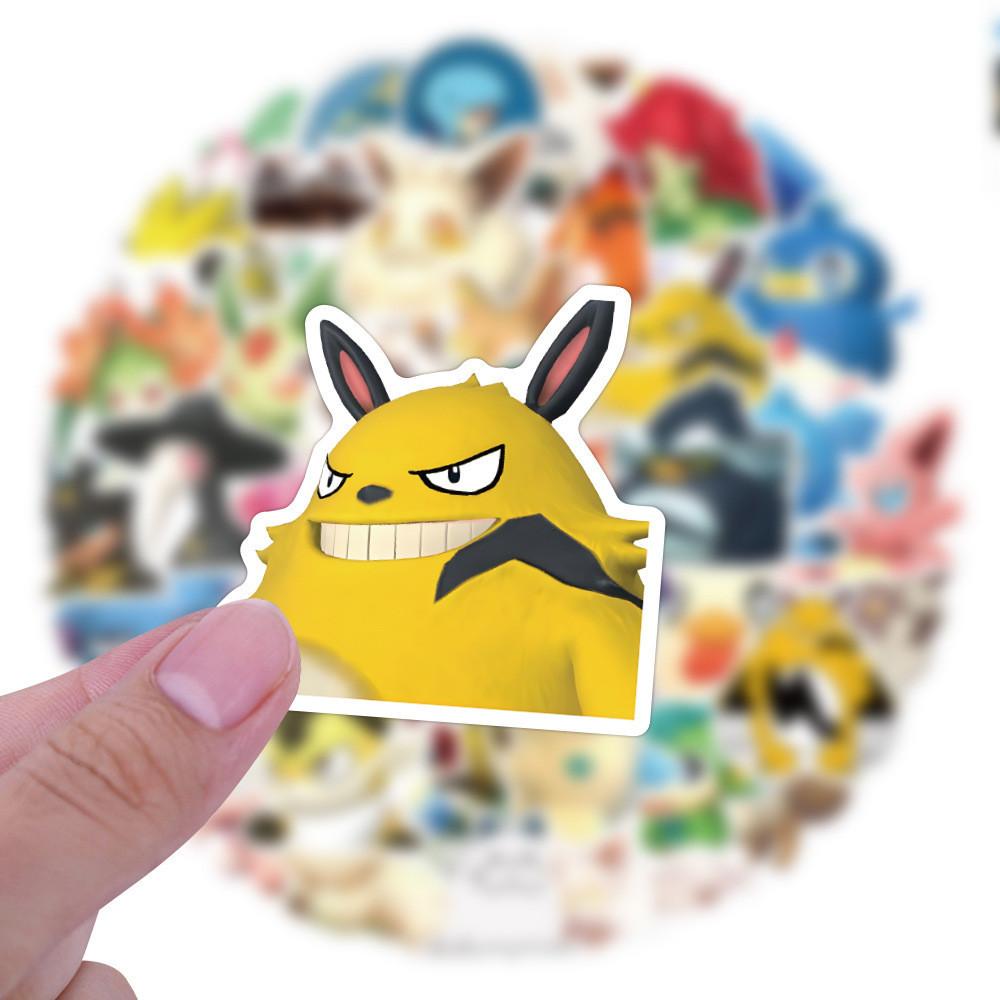 Palworld Cartoon Fantasy Creature Paru Game Stickers Cute Style Waterproof