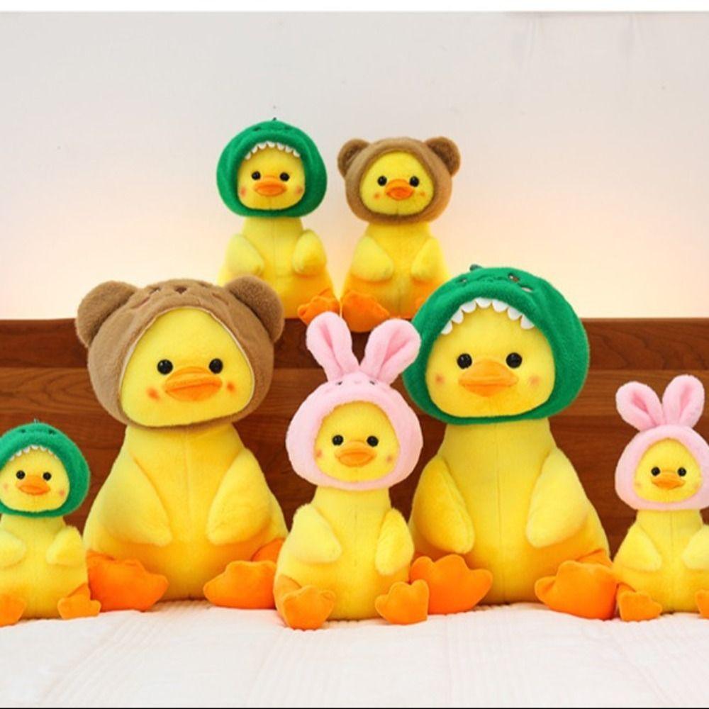 PP Cotton Bear Hood Duck Appease Doll Soft Rabbit Hood Duck Stuffed Doll Girls