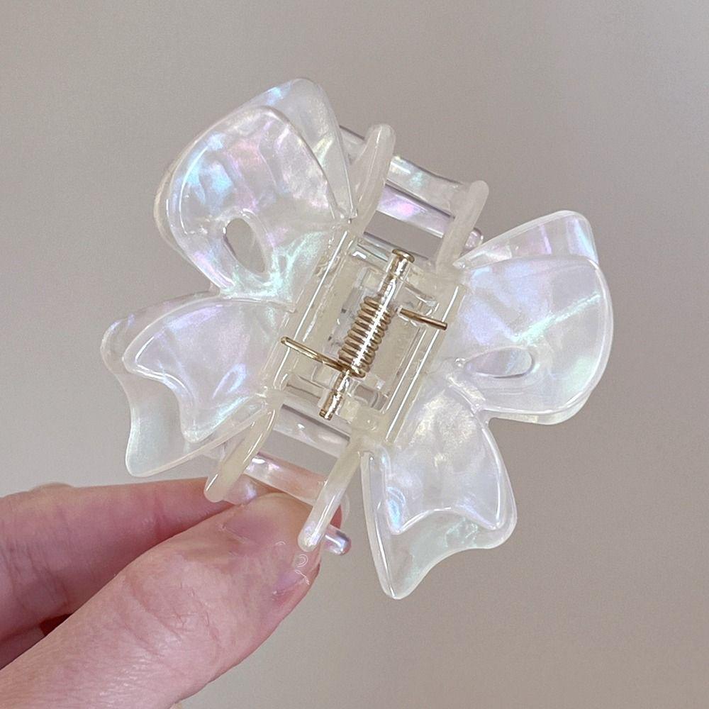 Double Layered Butterfly Hair Claw Hairpin Acetic Acid Shark Clip Acetate Hair Clip  Female