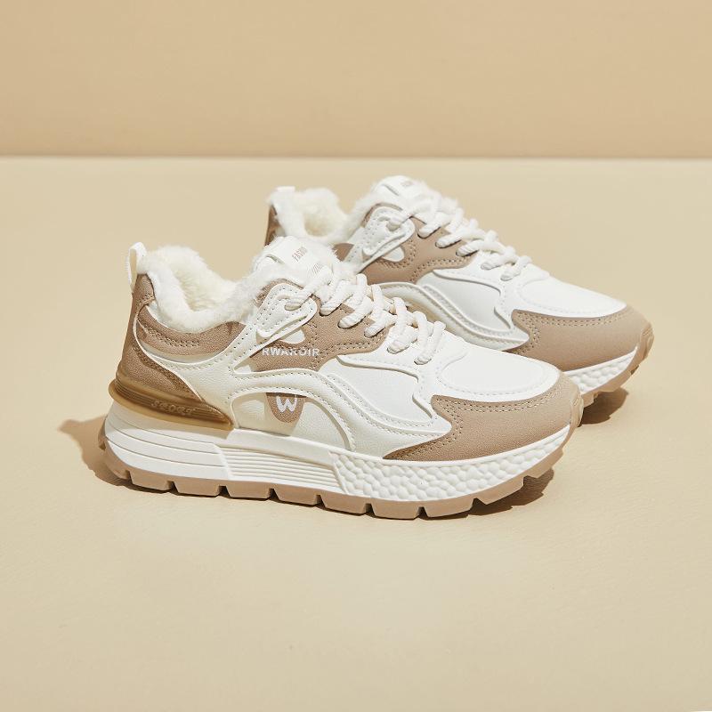 

2024 Зимние корейские бархатные женские спортивные туфли с толстой подошвой AD8802-3 35