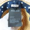 Excellent MIUMIU hat natural Raffia Women S 5HC255 Used