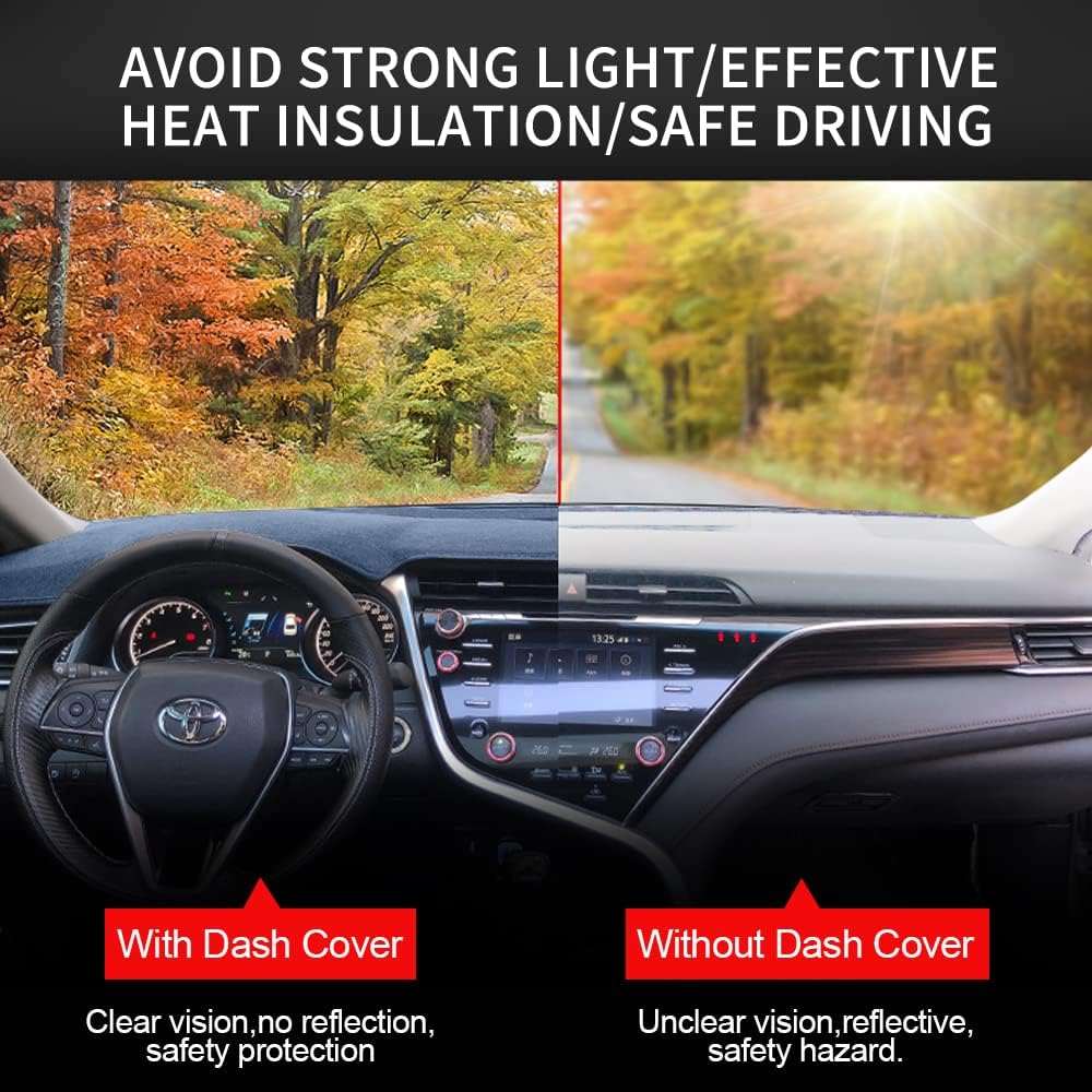 Dashboard Cover Dash Cover Mat Pad  Fit For Lexus ES350 2007 2008 2009 2010 2011 2012(Charcoal Gray)