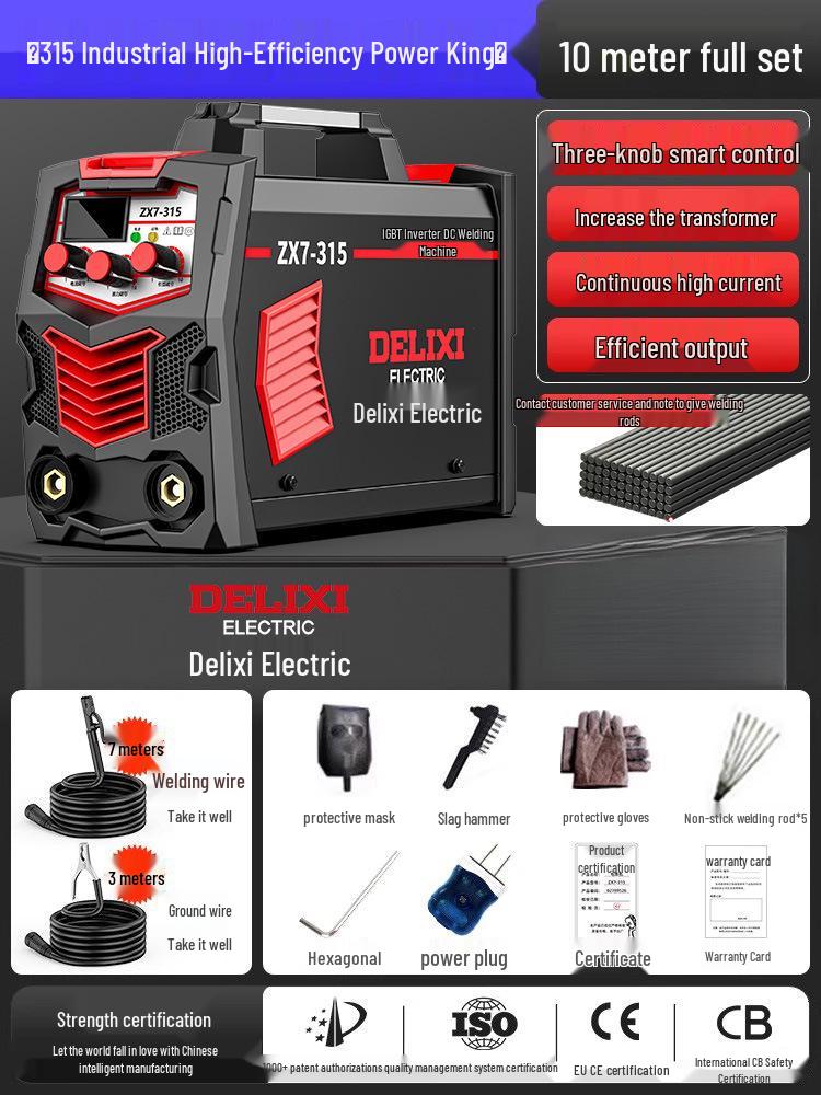 DELIXI Dual Voltage Industrial & Household All-Copper Welding Machine
