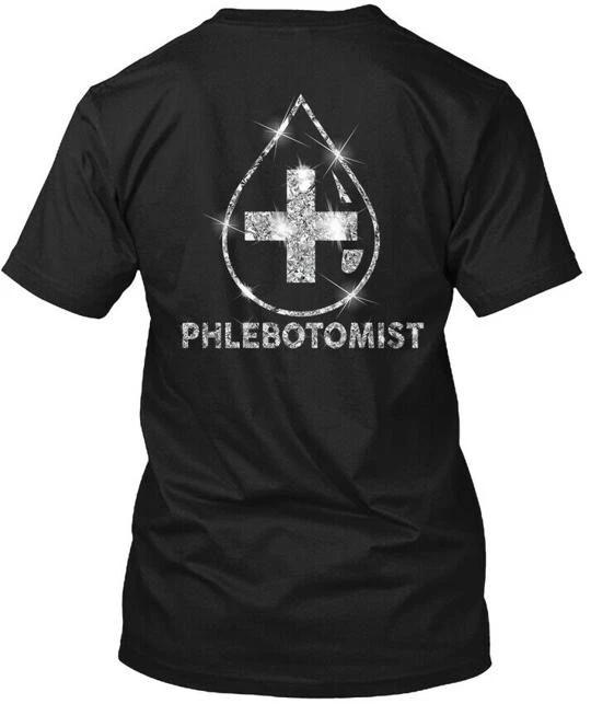 

Phlebotomist New Year Special - 100% Cotton T-shirt Mens Tees Top Made in the USA T-Shirt Tee Top Unisex M