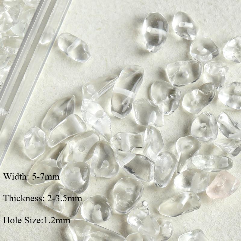 Naturstein citrin akvamarin månesten knuste løse perler diy tilbehørsmaterialer armbånd halskjede perler