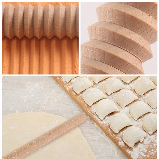 Wooden Non-Stick Rolling Pin Pastry Flour Cake Dough Roller Kitchen Baking Tool