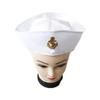 Fashion White Captain Sailor Hat Fancy Cosplay Hat Marine Captain Cap Military Hat for Travel Beach Dance Bar Cosplay