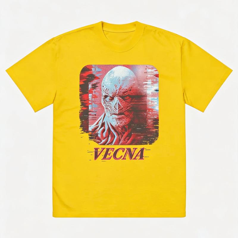 TV Drama Stranger Vecna 001 Henry Creel Graphics 100%Cotton Tshirt Unisex Vintage Fashion Short Sleeve Men's Shirt Streetwear