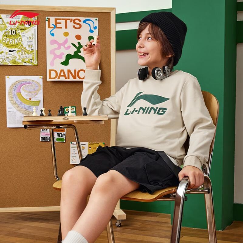 Li-Ning 2025 Youth Unisex Cotton-Blend Crewneck Sweatshirt