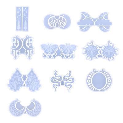 Earring Resin Molds Jewelry Casting Molds Silicone Pendant Mould Star Epoxy Resin Molds Resin Jewelry Mould for Womens