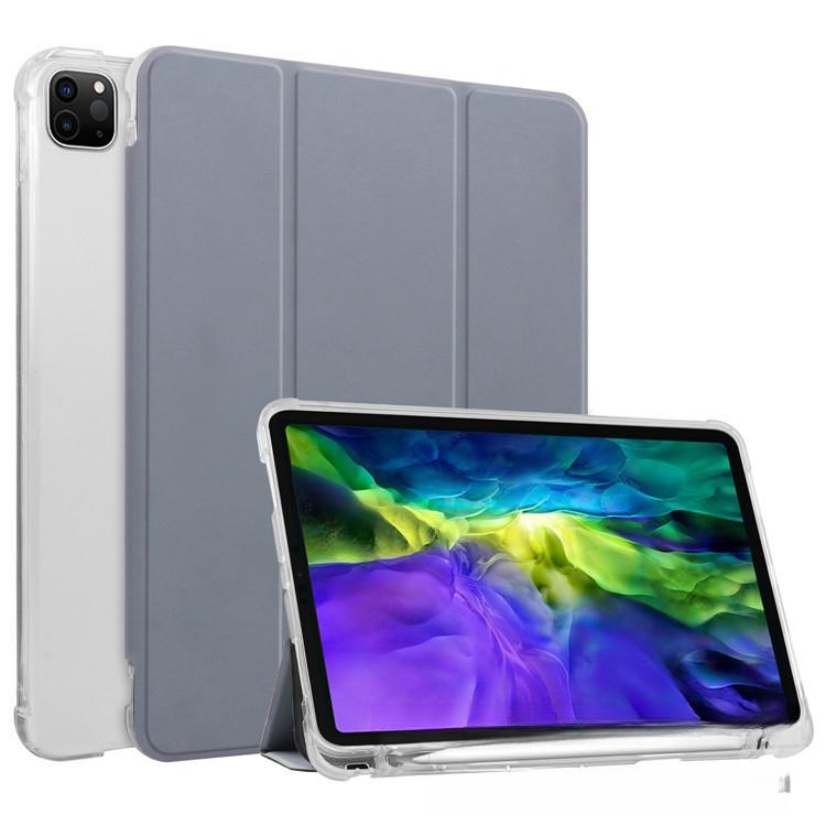 For IPad 10.2inch Pen Slot Protective Case 10.9inch Airbag Anti-Drop Air45 Pro11 Transparent