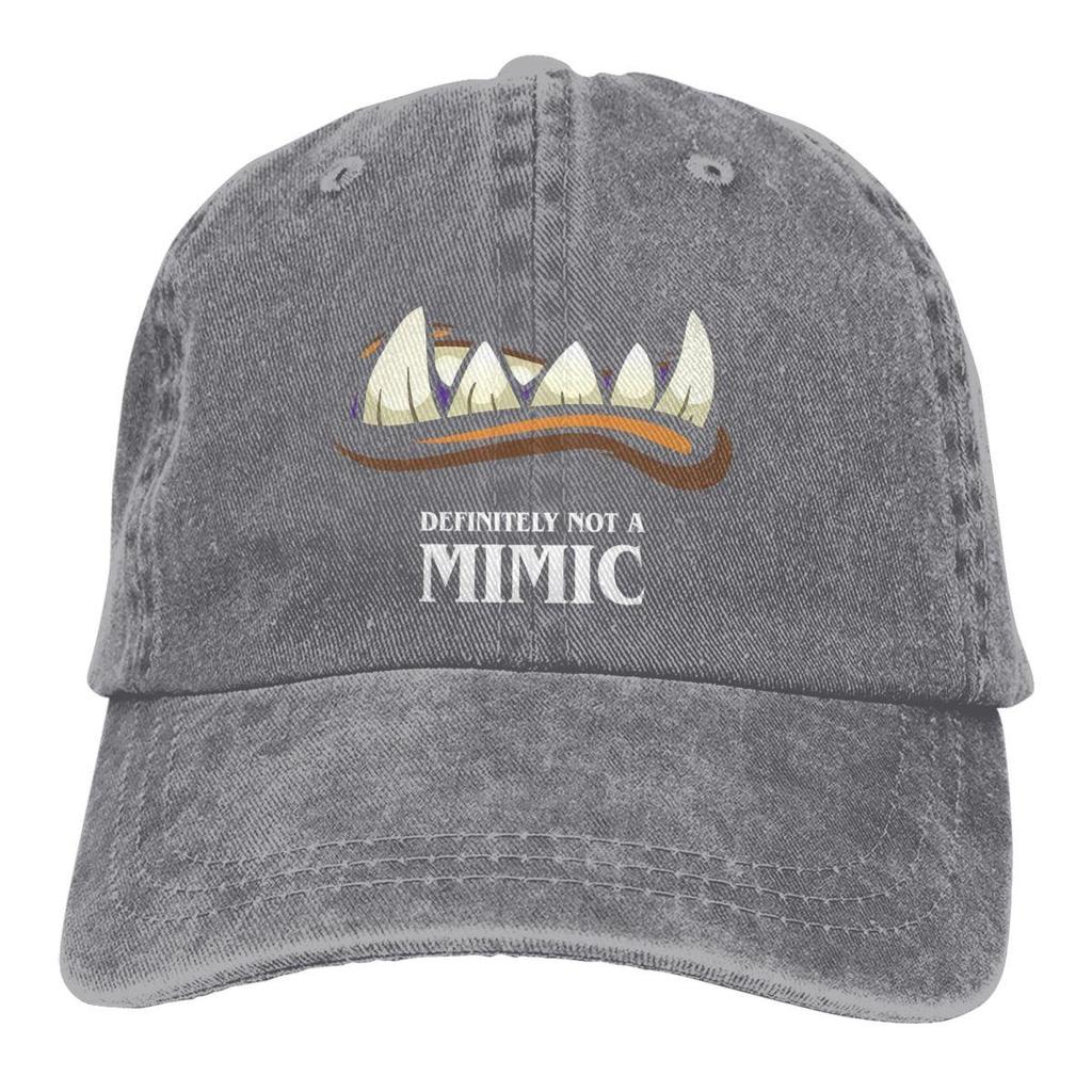 Definitely Not A Mimic Tabletop Baseball Caps Peaked Cap DND Game Sun Shade Hats for Men