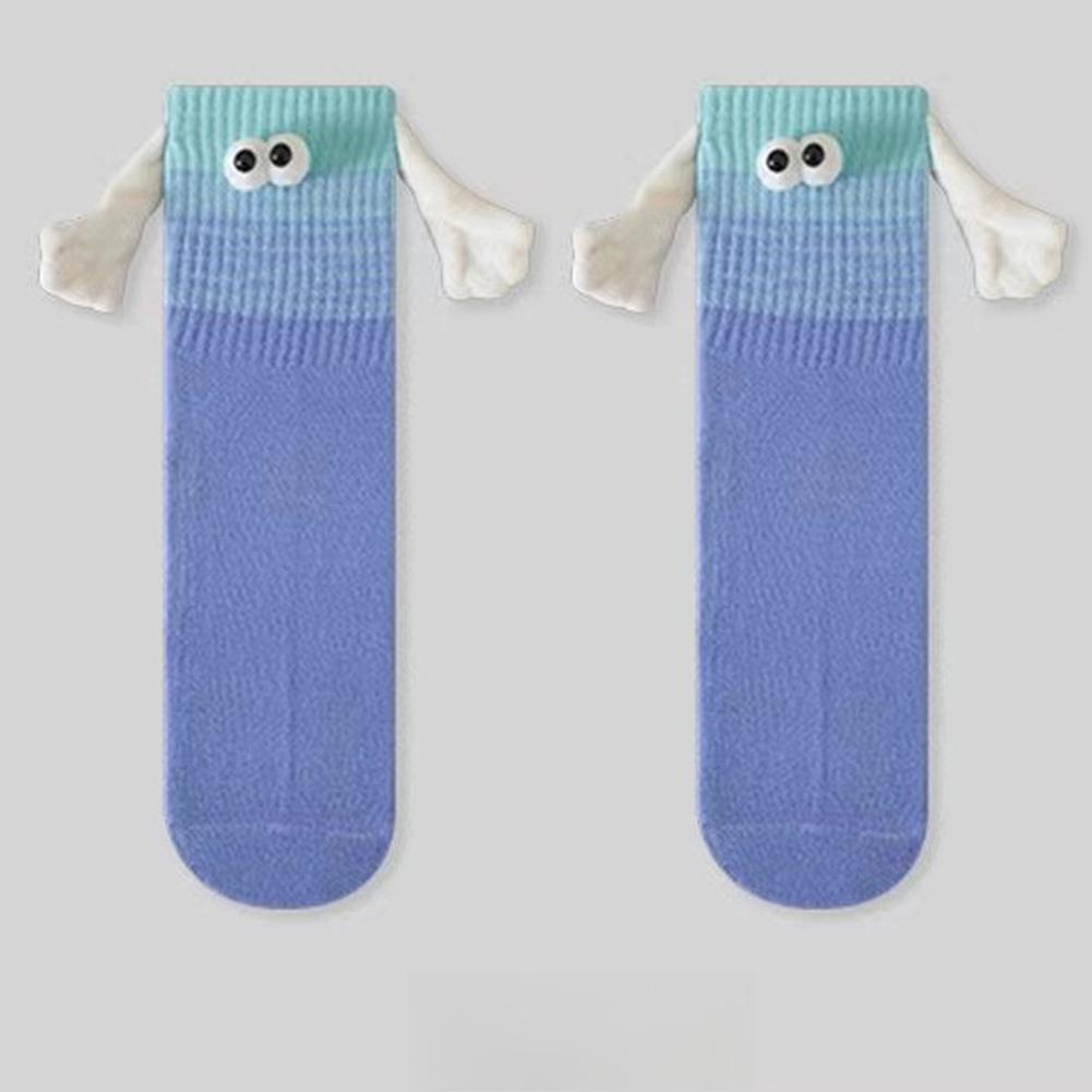 Holding Hands Magnetic Socks Fun Color Cartoon Sock for Women Men Crazy Novelty Valentine's Gifts For Couples Anniversary Friend