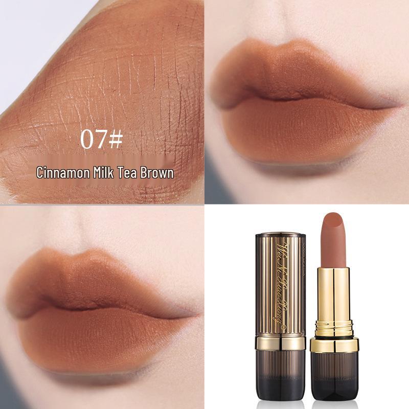 Winnie the Pooh Satin Matte Lipstick - Long-Lasting, Non-Stick Color Lock, Velvet Finish, Enhances Complexion