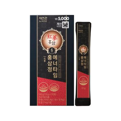6-jähriger koreanischer roter Ginseng EnerTime Sticks (10 g x 10 Sticks) (3 Optionen)