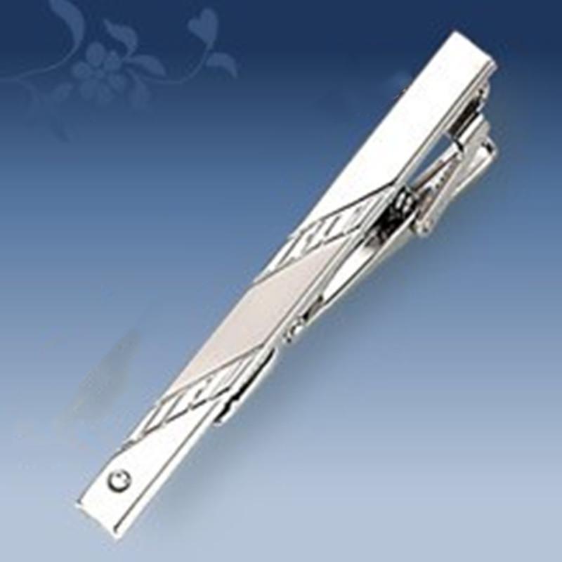Men's Geometric Frosted Tie Clip - Stylish & Personalized Business Accessory