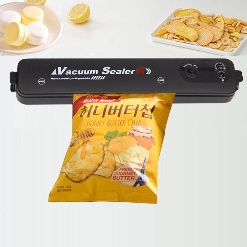 Mașină de ambalat în vid de uz casnic Mașină de sigilat în vid complet automată Portabilă Sac de conservare a alimentelor Sac mic de depozitare la cald Inteligent