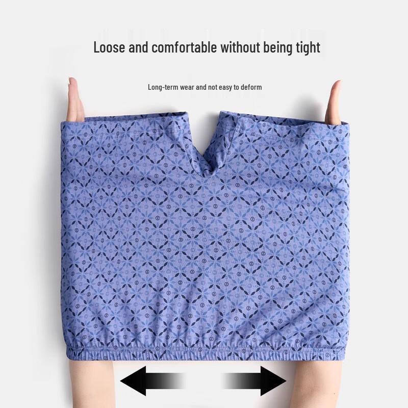 Langsha Men's Pure Cotton Antibacterial Boxer Briefs