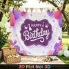 1pc Birthday & Wedding Balloon Floral Indoor/Outdoor Party Banner Multicolor