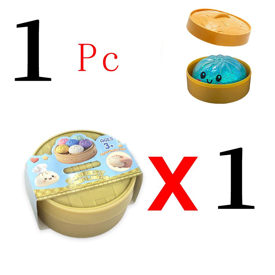 Glitter Dumpling Blind Box Glitter Dumpling Squishy with Box Dumplings Sensory Squeeze Toy for Stress Relief Toys