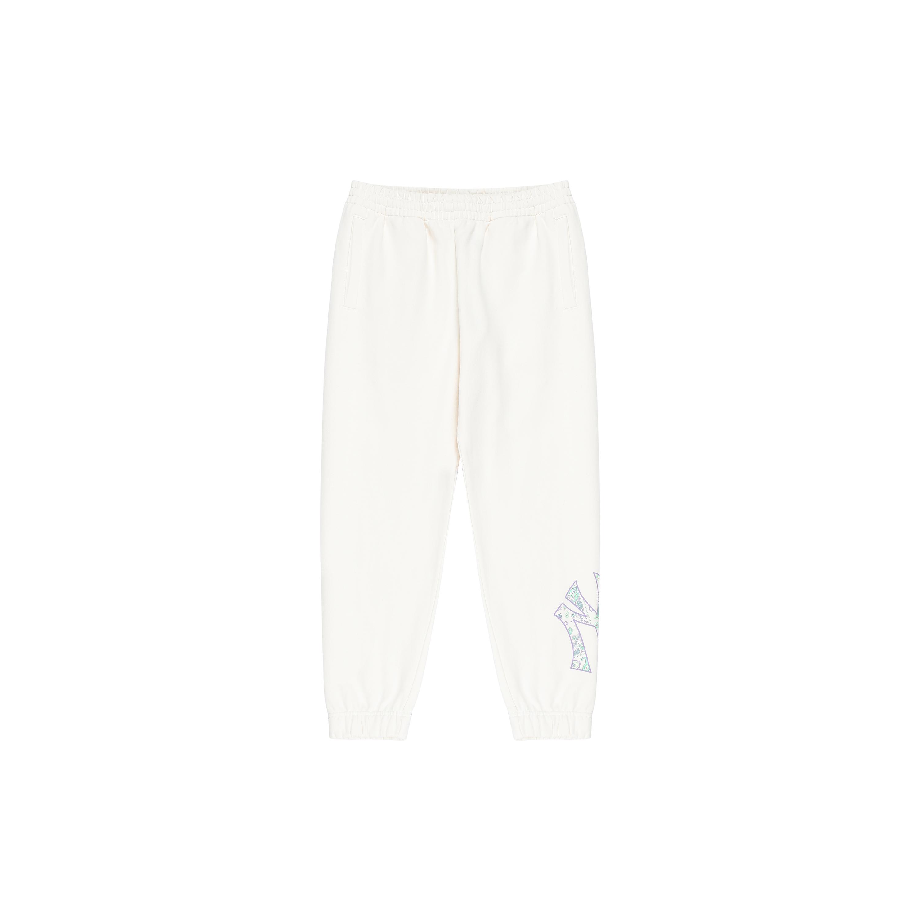 MLB Knitted Sweatpants Unisex Ecru 3APTI0126-50CRS XS