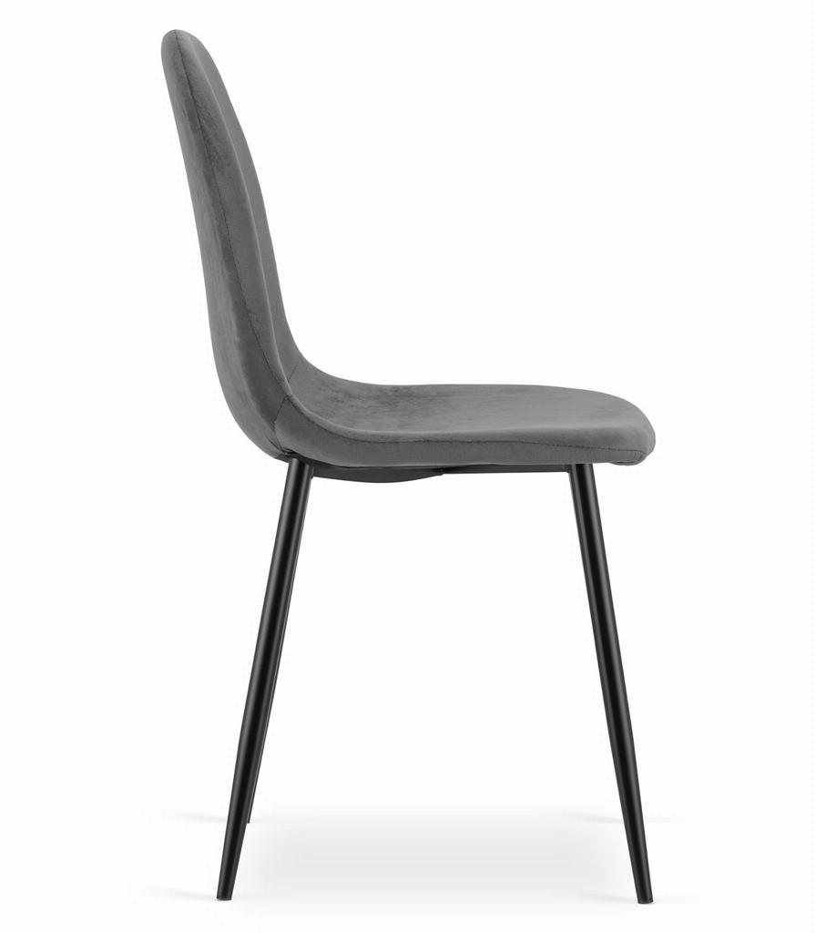 COMO Chair - Dark Gray Velvet X 2