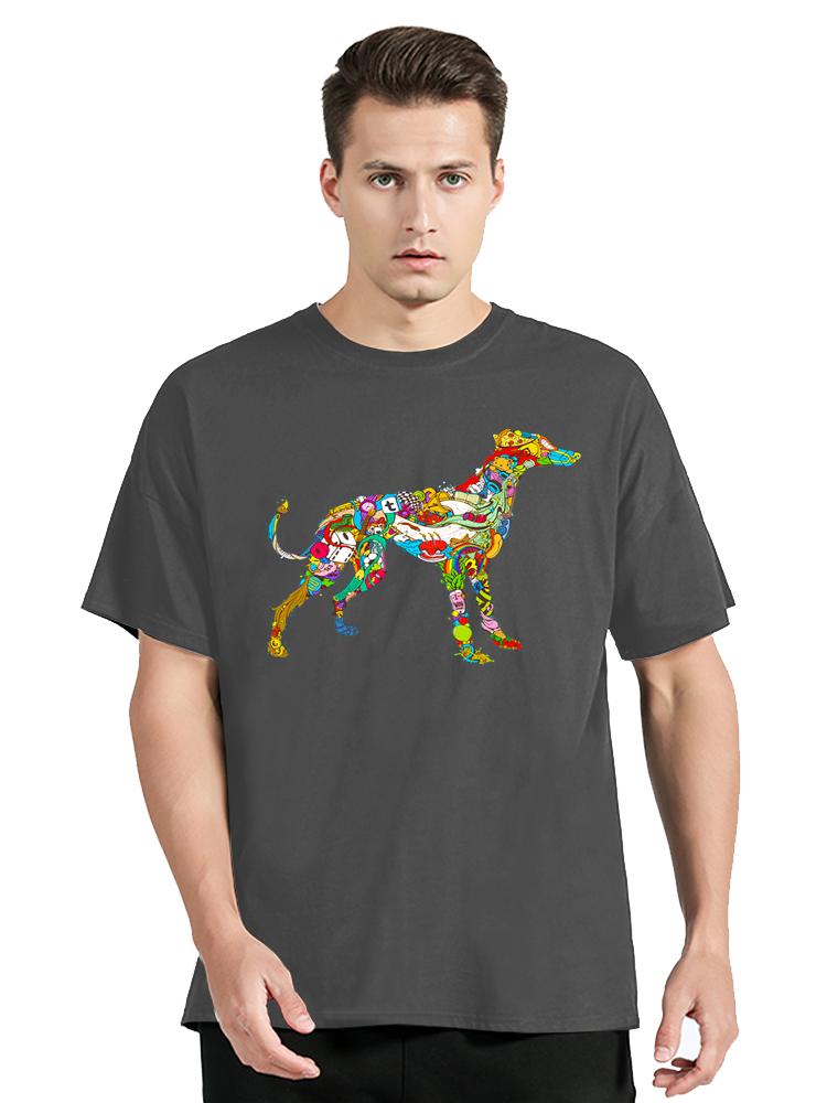 Greyhound Dog Minimalist Quotes Print  T-shirt Fashion Casual Unisex T Shirt O-neck Streetwear Tops New Summer Oversized T Shirt