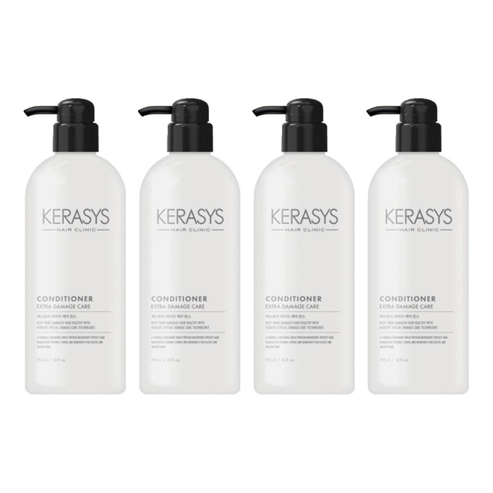 Kerasis Extra Damage Care Rinse Fruity Amber Floral Oriental Scent 750ml 4 pcs