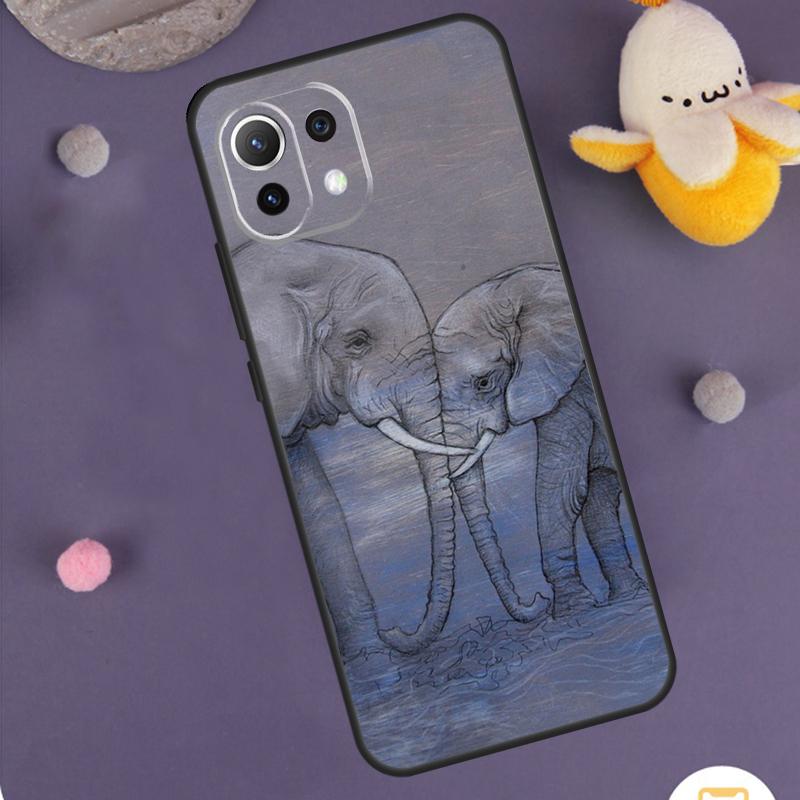 Cute Elephant Case For Xiaomi 15T Pro 13T 14T 14 15 Ultra 17 Pro Max POCO F8 Pro F5 F6 F7 X5 X6 X7 Cover