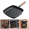 Cast Iron Steak Frying Pan, Uncoated And Non Stick, Household Stripe 24Cm Special Pan For Frying Beef Steak, Flat Bottomed Pan