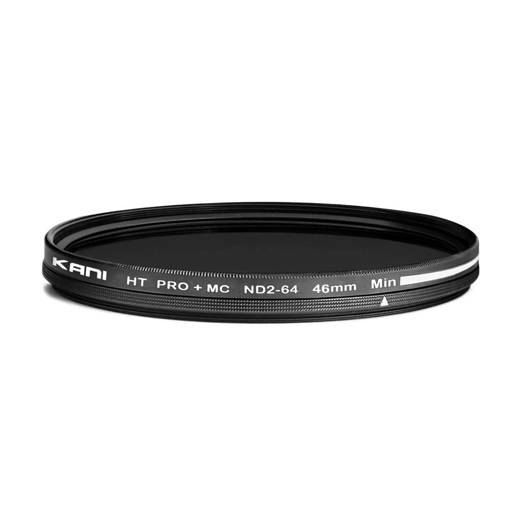 KANI 46mm Variabler ND-Filter HT MC Lichtreduktionseffekt bis zu 6 Unterdrückt Unregelmäßigkeiten bei Hoher Niedriger und Nano 803603 PRO+ ND2-64, Stops, X-förmig