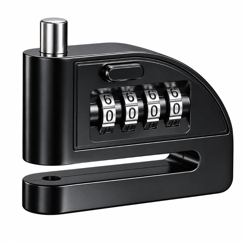 One-Press Open Combination Lock Anti-Cut Structure Bike Lock New Anti-Theft Lock for Motorcycle