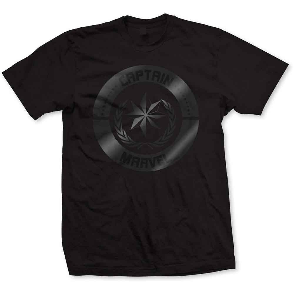 Tshirt S Unisex Black Captain Silver Circle S