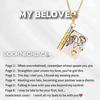 Titanium Steel Love Letter Pendant Necklace for Couples - Clavicle Chain for Girls.
