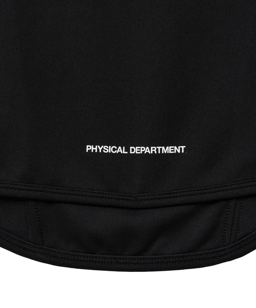 PHYPS MOTORCYCLE Womens Curve Line Crop Short Sleeve Black