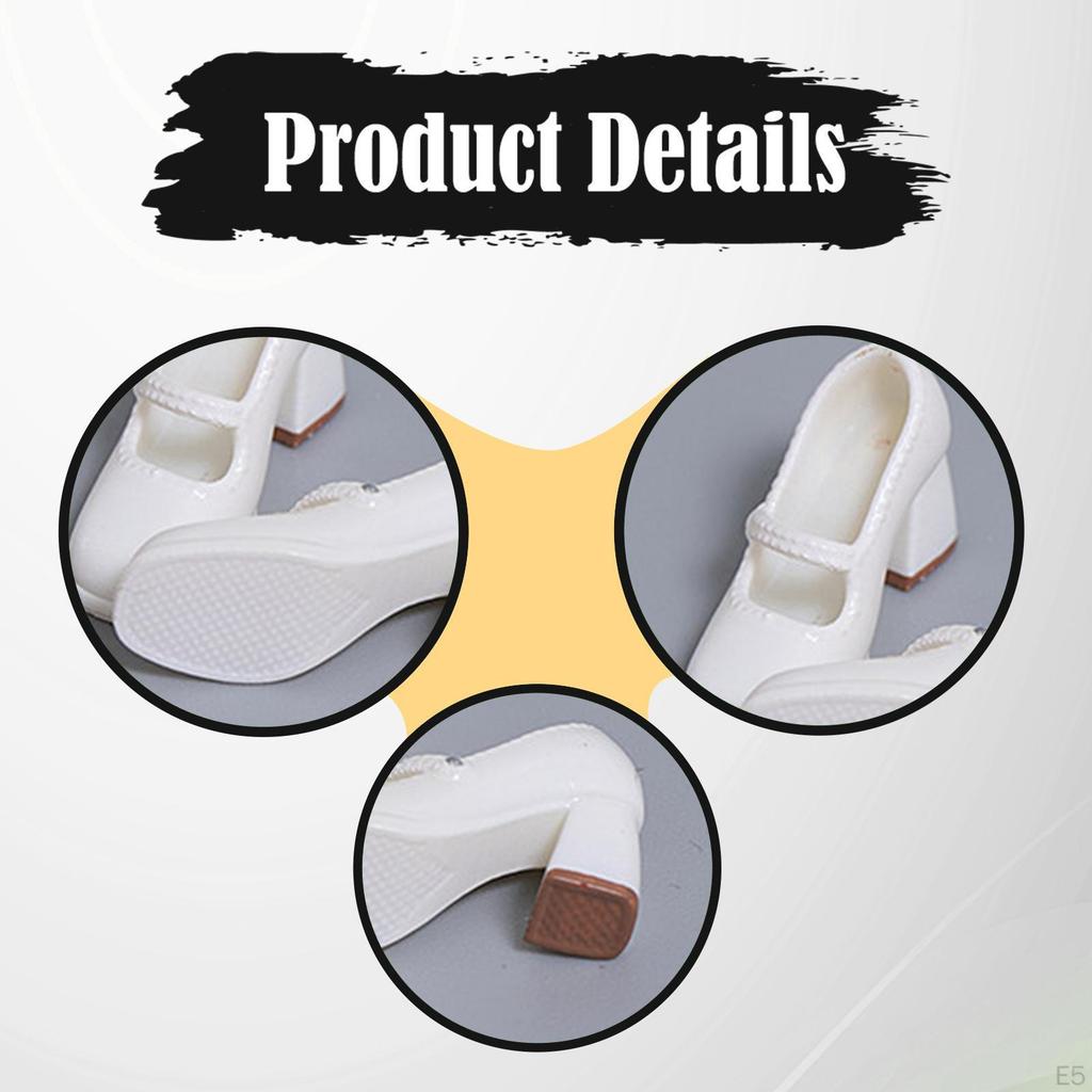 1/12 Action Figure Shoes Doll Costume Accessories Casual Photo Props Women Dress up for 6 inch