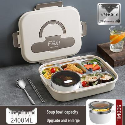 2025 Edelstahl-Lunchbox mit Fächern und Isolierung