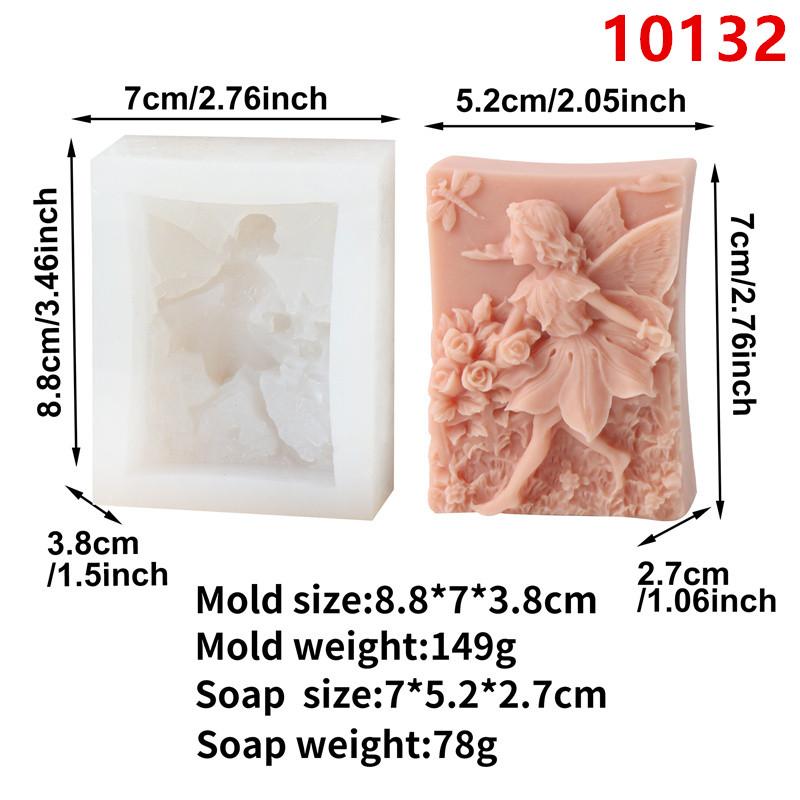 Flower Fairy Soap Mold Butterfly Fairy Spirit Silicone Mold DIY Handmade Soap Bath Bomb Plaster Resin Molds