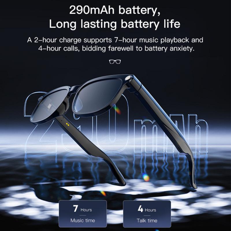 AI Bluetooth Smart Glasses: 800W Camera, Video Recording, and Simultaneous Interpretation