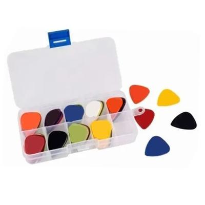 50Pcs Folk Guitar Pick Set Practical Comfortable Hand Feel Frosted Finish Mirror Finish Guitar Pick Kit