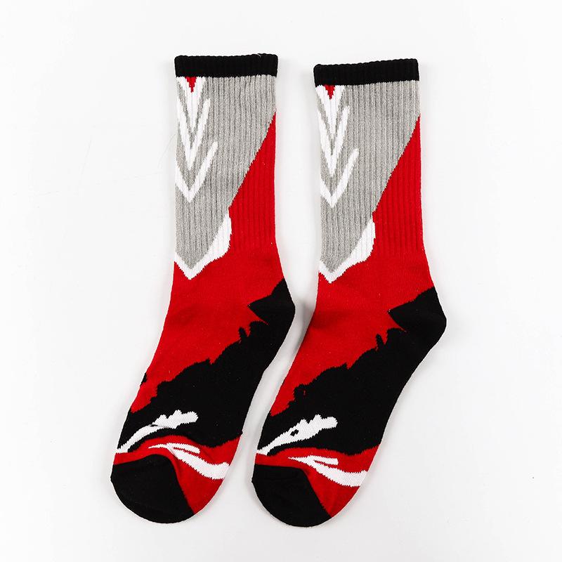 

Женские весенние креативные хлопковые носки средней длины с кокосовым и лунным принтом для скейтборда 1 pair