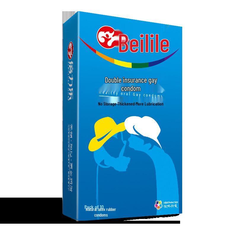 Bailile Prickly Silky Ribbed Condoms - Light & Thin 3D Texture for Adults