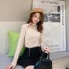 Women's Autumn Nine-Color Semi-High Neck Slimming Long Sleeve Base Shirt