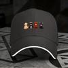New 1pc, Adjustable Sandwich Baseball Cap with Cartoon Cow Design, Lightweight Printed Women's Hat, "Cute Cow" Men's Trendy Cap,