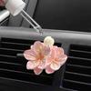 Peach Blossom Car Air Freshener Long-lasting Car Freshener Long-lasting Fragrance Flower Car Air Freshener Vent Clip for Women