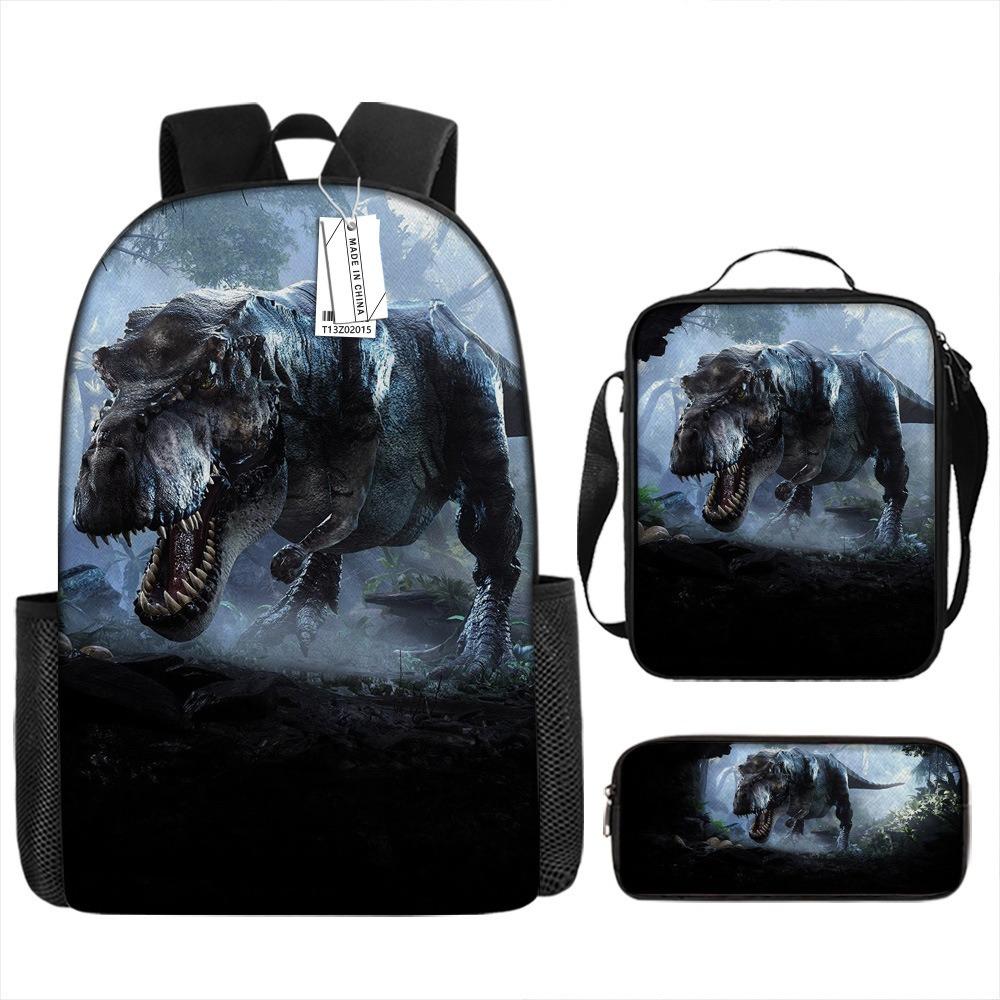 Jurassic Park Trendy Backpack European and American Retro Schoolbag Fourth Grade Bag Dinosaur Backpack