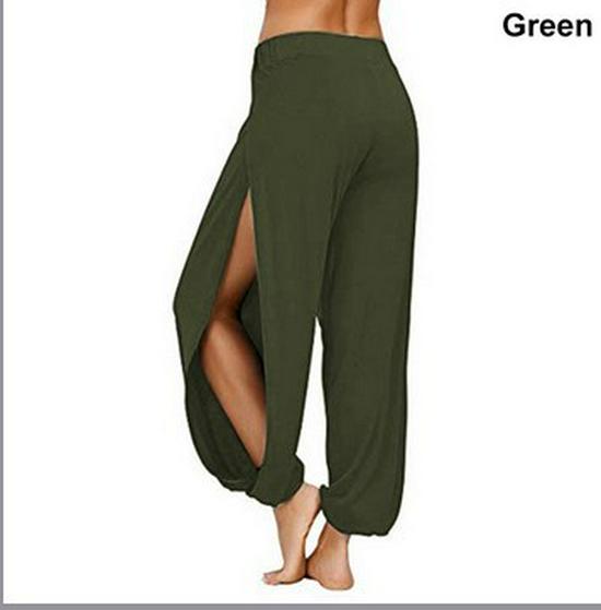 

2024 Women s High-Slit Hippie Harem Yoga Pants Europe & America M