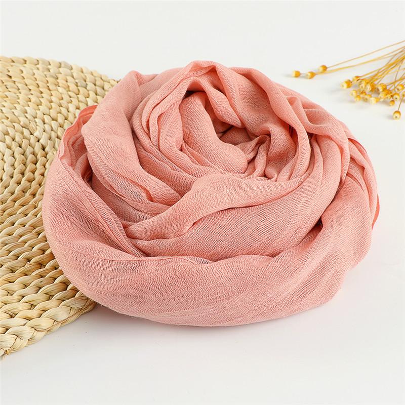 37 Color Plain Big Size Fringe Cotton Viscose Scarf Lady Warme Soft Shawls And Wraps Pashmina Stole Female Kerchief Muslim Hijab